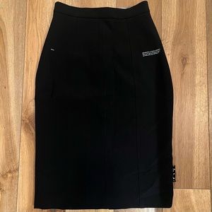 Off-White Wool Blend Pencil Skirt NWOT